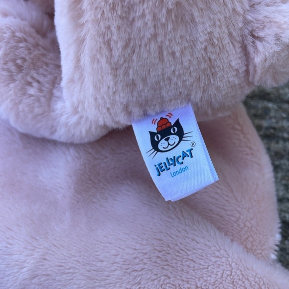 Jellycat Pink Bunny Soother Blanket Lovey Snuggie Baby Newborn Nursery Gift - Picture 3 of 3